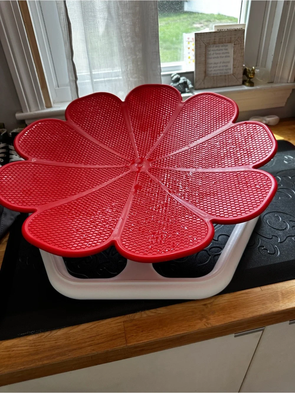Toddler swivel chair Red Flower